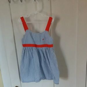 Nautica size 6 girls seersucker dress